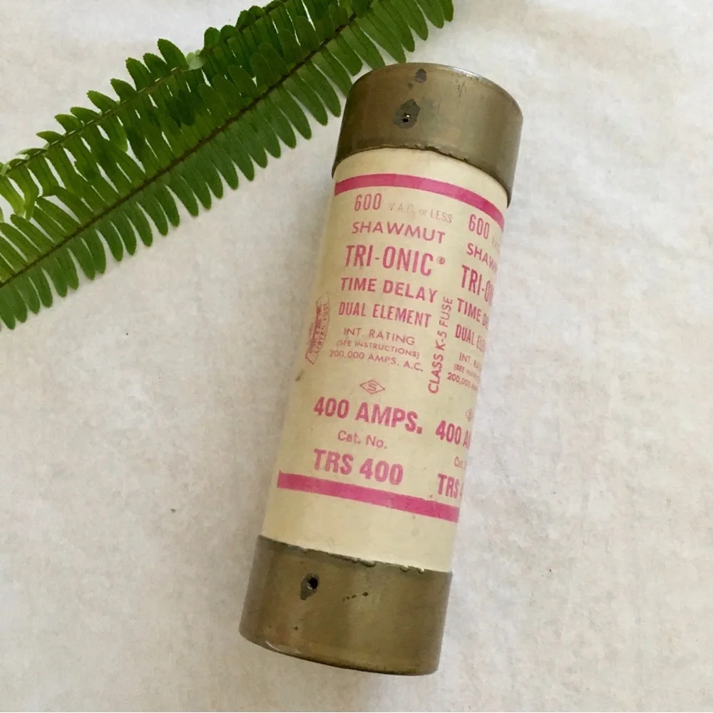 Vintage Solid Brass Gould Shawmut Tri-onic Time-Delay Fuse | Empty - Picture 4 of 6